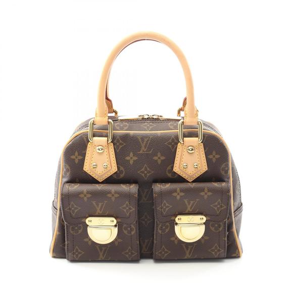 Louis Vuitton Manhattan handbag Leather Monogram brown - Picture 1 of 7
